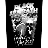 Never Say Die! / Live on Tour 1978 - BACKPATCH